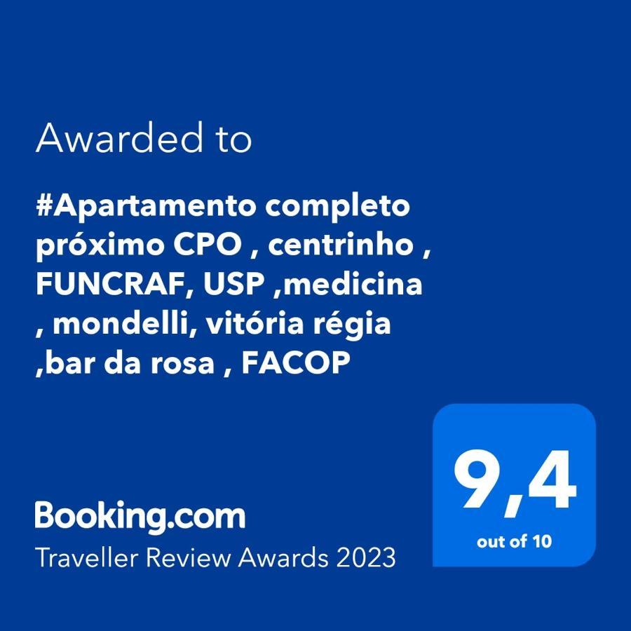 Апартаменти #Apartamento Completo Proximo Cpo , Centrinho , Funcraf, Usp ,Medicina , Mondelli, Vitoria Regia ,Bar Da Rosa , Facop Бауру Екстер'єр фото